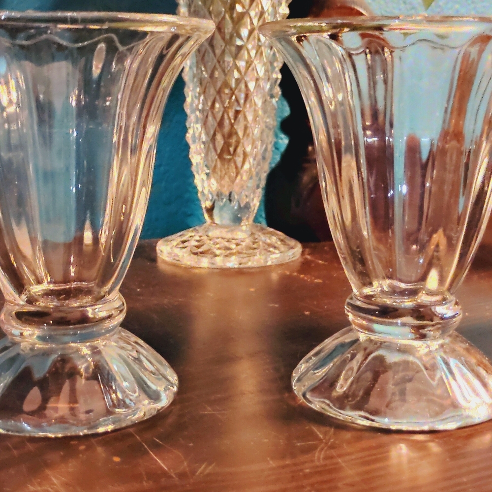 Elegant Glass Candle Holders
